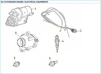 Nanni 2.10 electrical equipment reservedele 