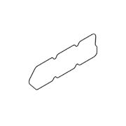 R106796: Rocker Arm Cover Gasket John Deere part - Original