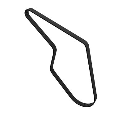 T428863: Engine Fan Drive V-Belt, Effective Length 1620 mm (63.8 inch) John Deere part - Original